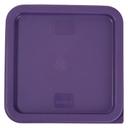 Winco Polyethylene Purple Cover for PESC-6/8 Square Storage Containers -- 12 per case.