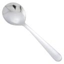 Winco Windsor 18/0 Stainless Steel Medium Weight Bouillon Spoon, 6 x 1.65 inch -- 12 per case.