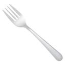 Winco Windsor 18/0 Stainless Steel Medium Weight Salad Fork, 6.25 x 0.98 inch -- 12 per case.