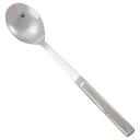 Winco Deluxe Stainless Steel Solid Spoon, 11 3/4 inch.