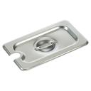 Winco 18/8 Stainless Steel Slotted Cover Only - for 1/9-Size Steam Table Pan.