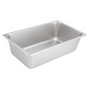 Winco 18/8 Stainless Steel Standard Weight Regular Full Size Steam Table Pan, 6 inch.