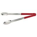 Winco Stainless Steel Heavy Duty Utility Tong with Red Plastic Handle, 16 inch -- 12 per case.