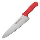 Winco Stal Chefs Knife with Red Polypropylene Handle, 10 inch -- 6 per case.