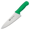 Winco Stal Chefs Knife with Green Polypropylene Handle, 8 inch -- 6 per case.