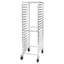 Winco Aluminum 20 Tier Sheet Pan Rack with Brake, 3 inch Spacing.