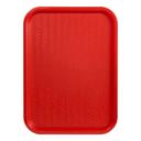 Winco Plastic Red Fast Food Tray, 10 x 14 inch -- 12 per case.