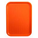 Winco Plastic Orange Fast Food Tray, 12 x 16 inch -- 12 per case.