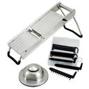 Winco Mandoline Stainless Steel Interchangeable Blades Slicer Set -- 2 set per case.