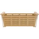 Winco 8-Compartment Cutlery Basket with Handle, 17 x 8 x 6 inch.
