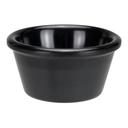 Winco Black Melamine Plain Ramekin, 3 Ounce -- 8 per case.