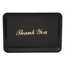 Winco Gold Imprinted Thank You Tip Tray, 4 1/2 x 6 1/2 inch -- 12 per case.