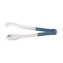 Winco Stainless Steel Heat Resistant Utility Tong with Blue Polypropylene Handle, 12 inch -- 6 per case.