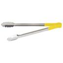Winco Stainless Steel Heat Resistant Utility Tong with Yellow Polypropylene Handle, 16 inch -- 6 per case.