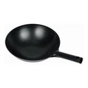 Winco Black Carbon Steel Wok with Integrated Handle, 14 inch -- 12 per case.