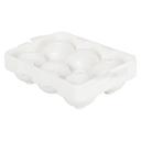 Winco 6 Compartment Round Ice Cube Tray -- 12 per case.