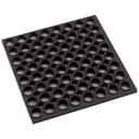 Winco Black Straight Edges Rolled Rubber Floor Mat, 3 x 5 x 3/4 inch