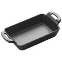 Winco FireIron Rectangular Enamel Finish Mini Cast Iron Server, 10 Ounce -- 6 per case