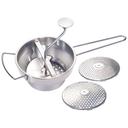 Winco Stainless Steel 2 Quart Food Mill with 3 Graters, 17 1/4 x 8 x 9 inch -- 8 per case