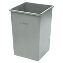 Winco Gray Tall Square Trash Can, 35 Gallon