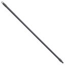 Winco Black Fiberglass Broom Handle with Textured Grip, 48 x 1 x 1 inch -- 12 per case
