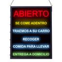 Winco All-in-One Spanish Version Open LED Sign, 19 x 24 inch -- 5 per case