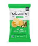 Community Snacks Gluten Free Vegan Dill Pickle Kettle Chips, 2 Ounce -- 25 per case