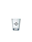 Clear Crystal Styrene Mini Pint Style Taster with 2 COLOR Custom Logo