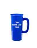 Polypropylene Blue Stein with 1 COLOR Custom Logo