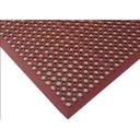 Economy Terracotta Rubber Grease Resistant Beveled Edge Anti Fatigue Mat
