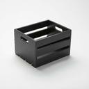 American Metalcraft Black Wood Crate, 10 1/4 inch Length -- 4 per case.