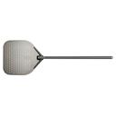 Black Premium Hard Anodized Aluminum Perforated Peel with 18 x 16 inch Blade