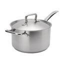 Elements Stainless Steel Sauce Pan with Cover 3.5 Quart Capacity