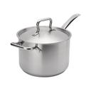Elements Stainless Steel Sauce Pan with Cover 4.5 Quart Capacity