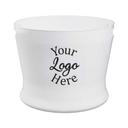 White Pilsner Bucket with 1 COLOR 2 SIDES Custom Logo
