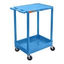 Luxor Blue Flat Top and Tub Bottom Shelf Cart, 24 x 18 x 35.5 inch Height