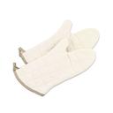 Cream Flame Retardant Oven Mitt 15 in