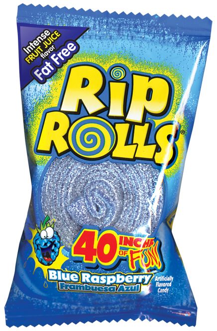 Rip Rolls, Blue Raspberry, 1.4 Ounce -- 288 Per Case