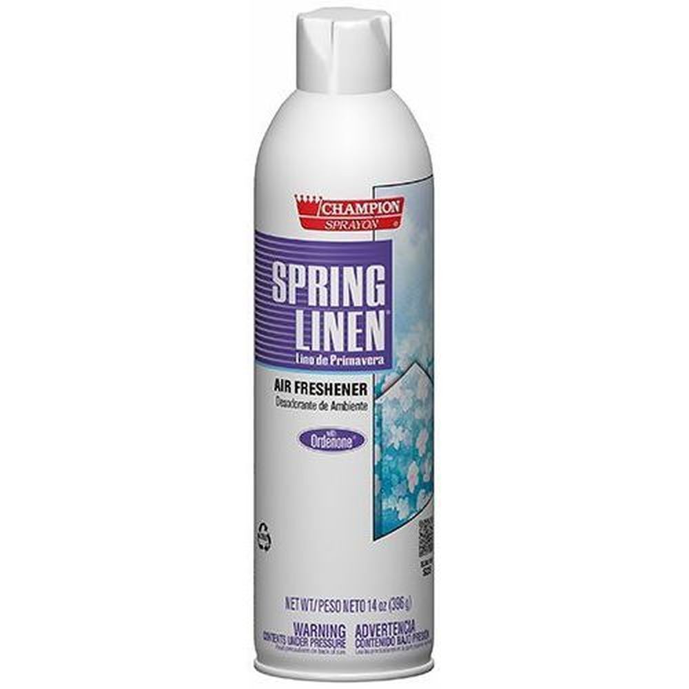Champion Sprayon Spring Linen Air Freshener, 14 Ounce Aerosol -- 12 Per Case