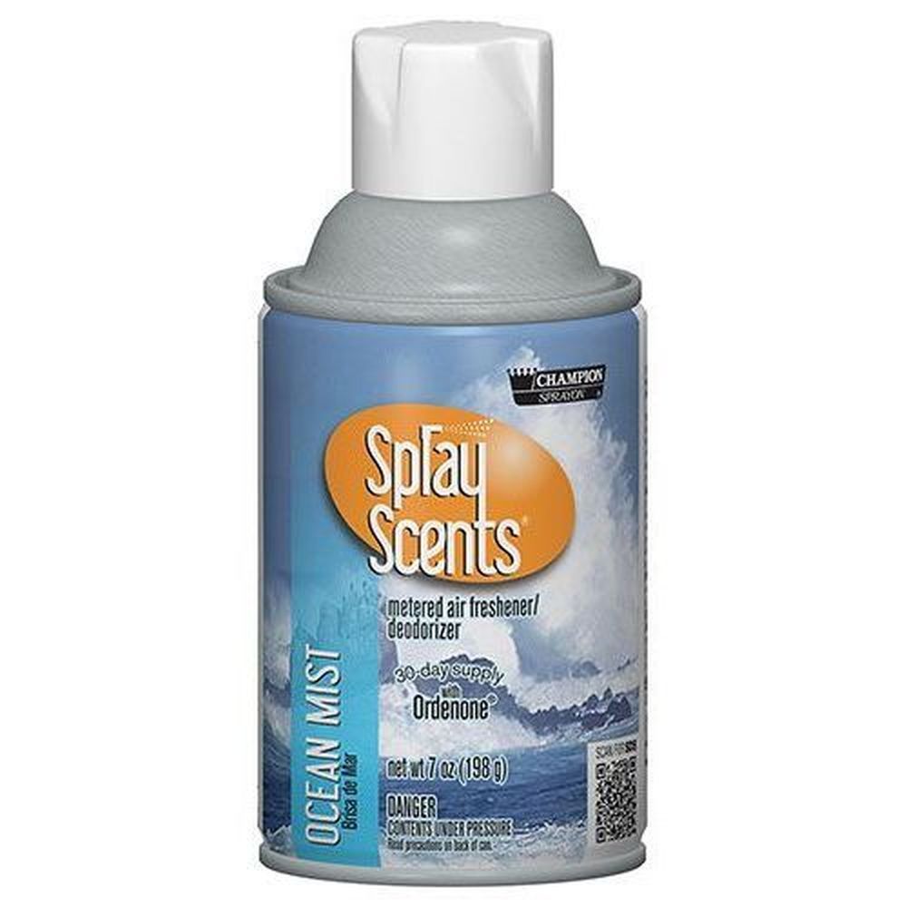 Champion Sprayon Sprayscents Ocean Mist Metered Air Freshener, 7 Ounce Aerosol -- 12 Per Case