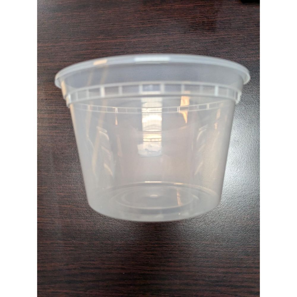 Baily Clear Soup Container Cup Only, 16 Ounce Capacity -- 500 Per Case