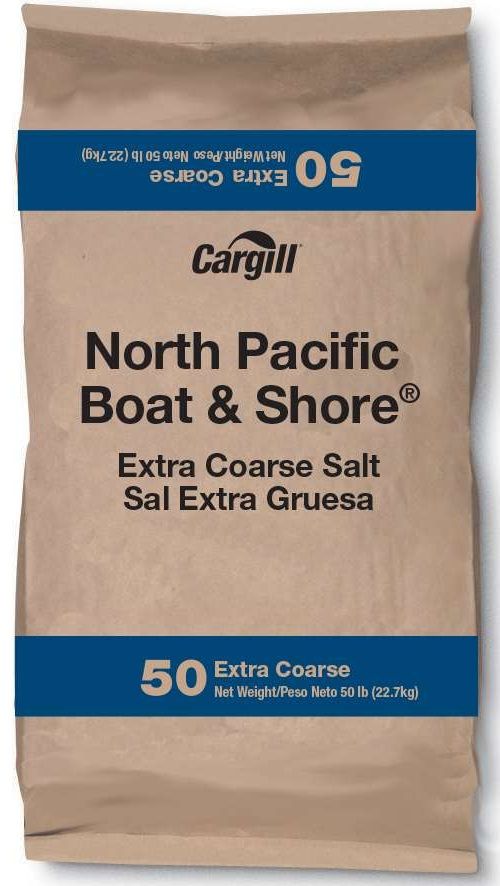 Cargill North Pacific Boat And Shore Extra Coarse Salt, 50 Pound