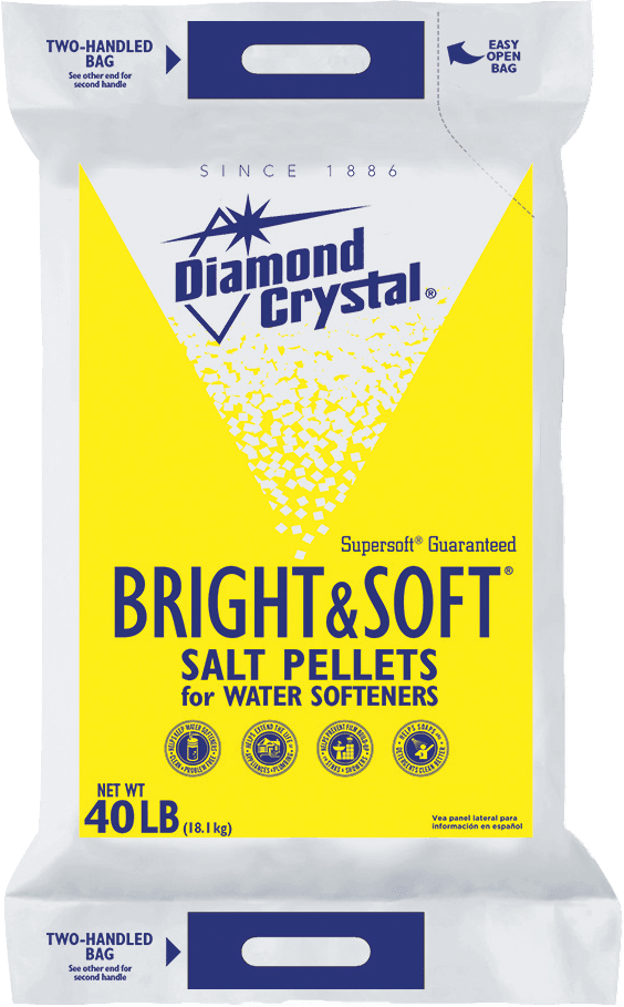 Diamond Crystal Pellets With Softener Care Formula Salt, 40 Pound