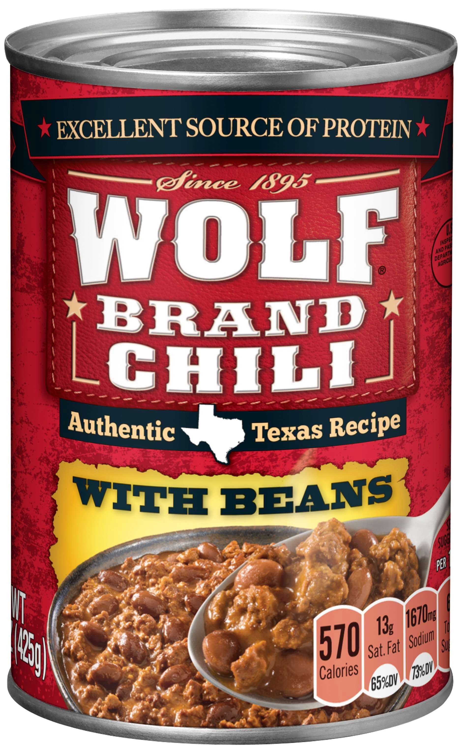 Wolf Brand Chili With Beans, 15 Ounce -- 12 Per Case