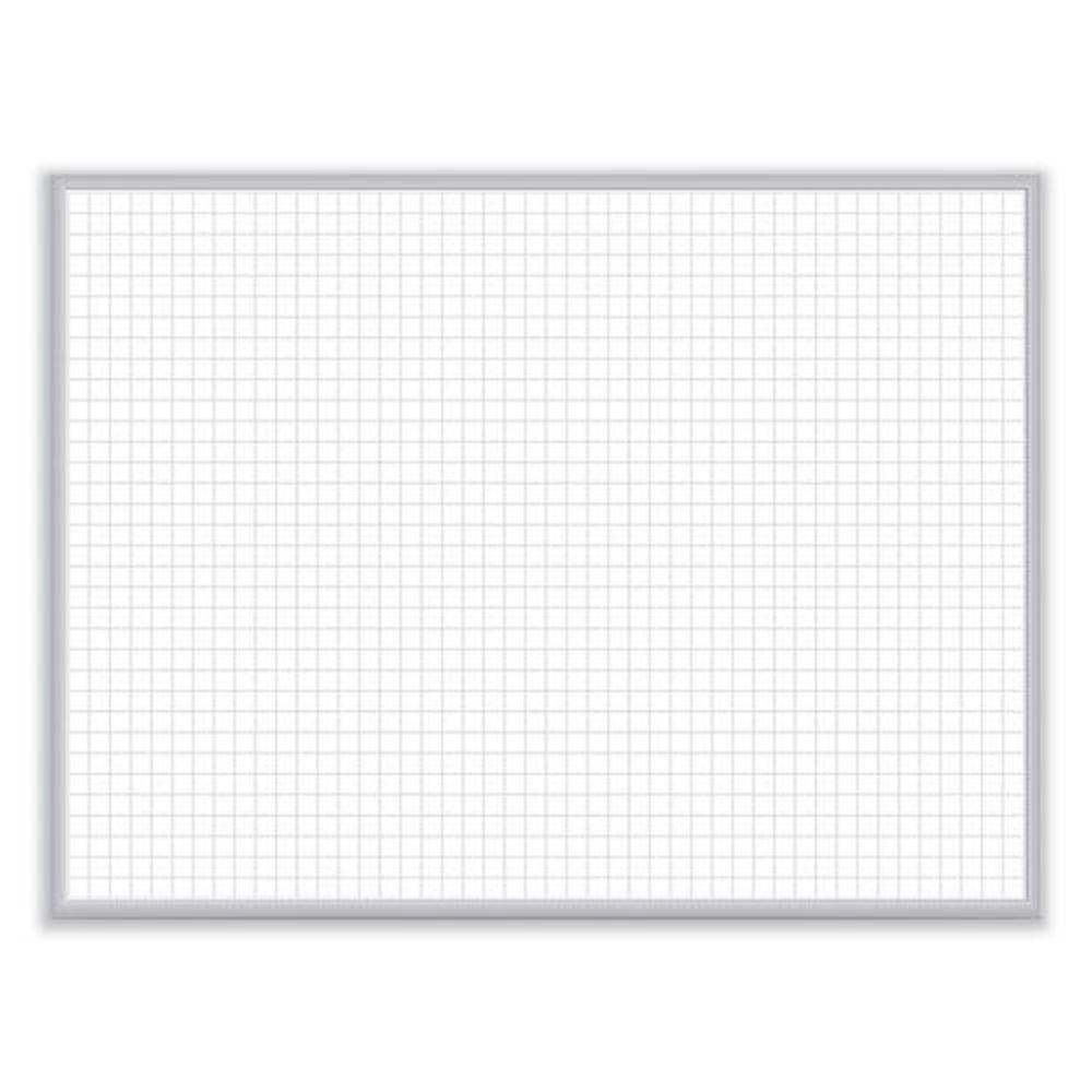 Ghent Non Magnetic Whiteboard With Satin Aluminum Frame, 24 X 17.81 Inch