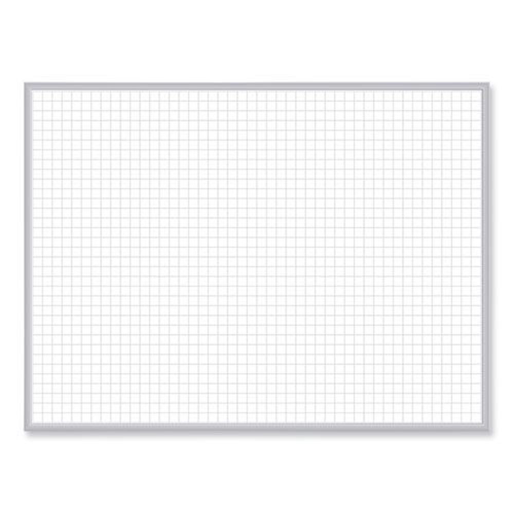 Ghent Non Magnetic Whiteboard With Satin Aluminum Frame, 36 X 23.81 Inch