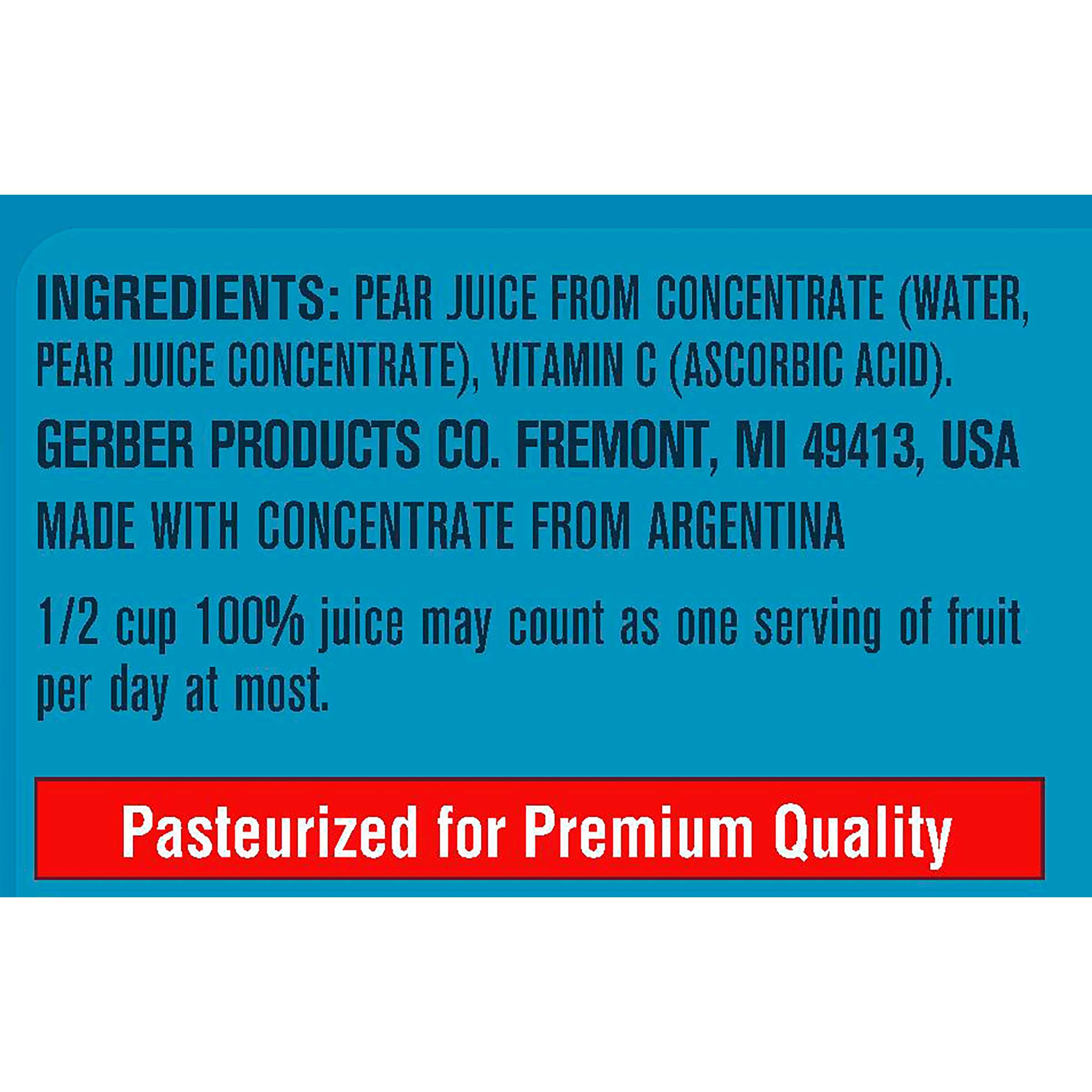 Gerber Pear Juice, 32 Fluid Ounce -- 6 Per Case