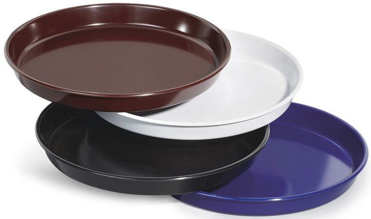 Get Enterprises Melamine Cobalt Blue Round Tray, 13 Inch -- 12 Per Case