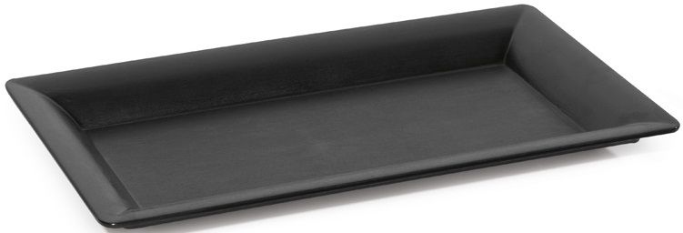Get Enterprises Bake And Brew Melamine Black Display Tray, 12 X 21 Inch -- 3 Per Case