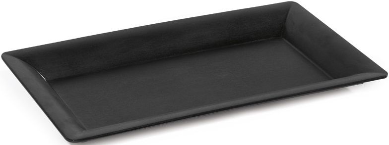 Get Enterprises Bake And Brew Melamine Black Display Tray, 13 X 21.25 Inch -- 3 Per Case